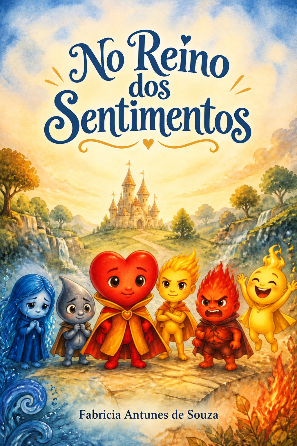 Capa do livro No Reino dos Sentimentos, de Fabricia Antunes de Souza